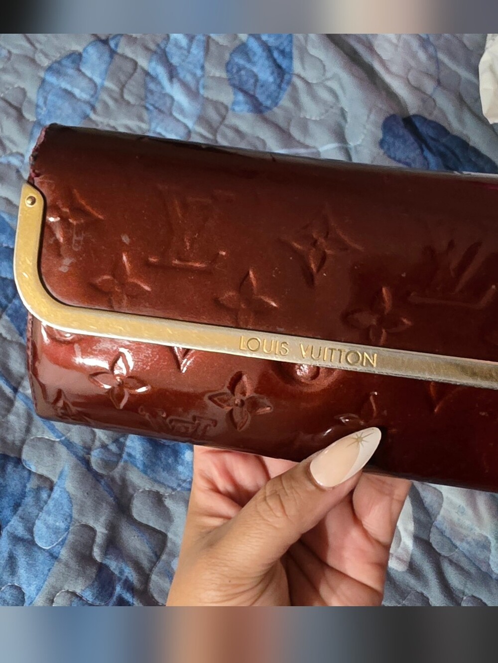Limited Ed- Louis Vuitton Vernis Burgundy Patent Wallet Bag